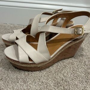 Vince Camuto Wedge Heel, Tan and Cork